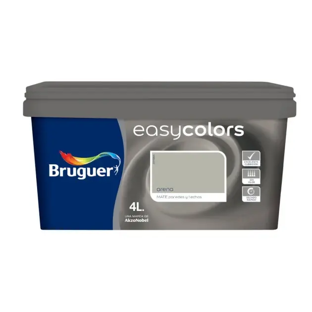 Pintura color easycolors arena 4l bruguer
