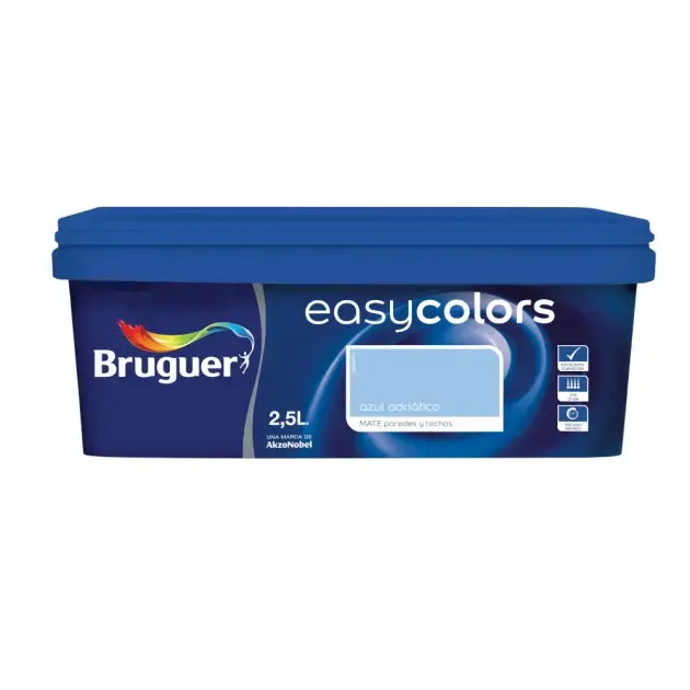 Pintura color easycolors azul adriatico 2,5l bruguer