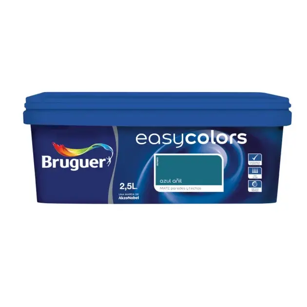 Pintura color easycolors azul ñil 2,5l bruguer