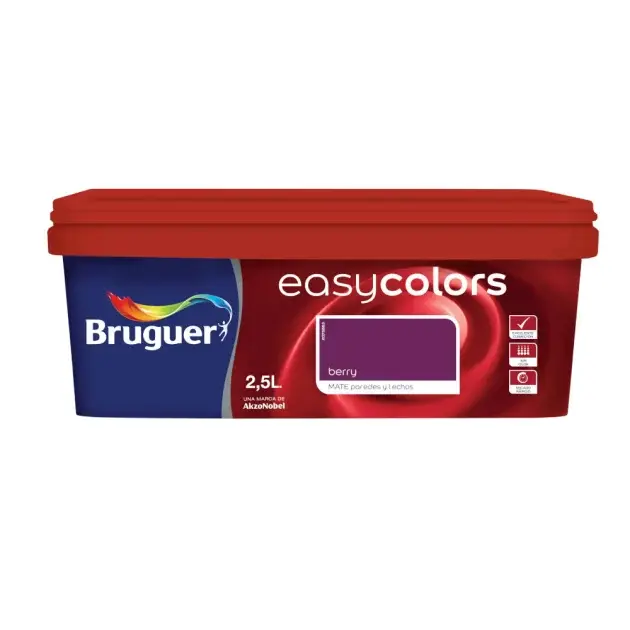 Pintura color easycolors berry 2,5l bruguer