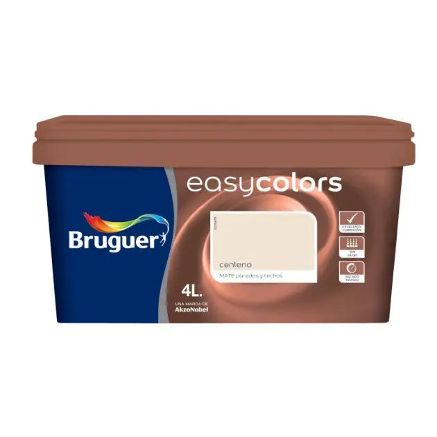 Pintura color easycolors centeno 4l bruguer