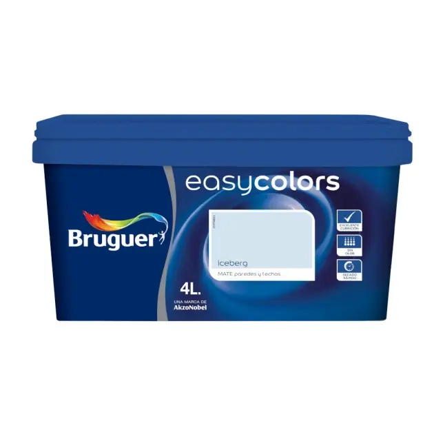 Pintura color easycolors iceberg 4l bruguer