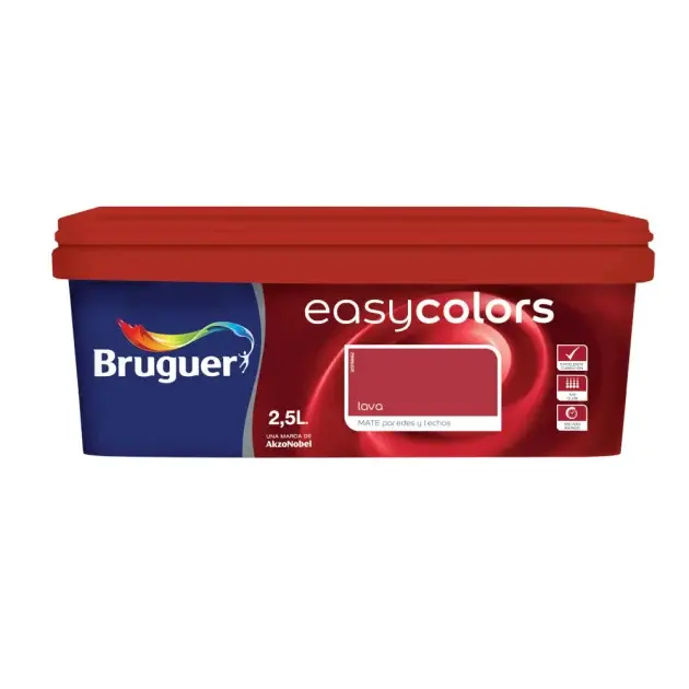Pintura color easycolors lava 2,5l bruguer