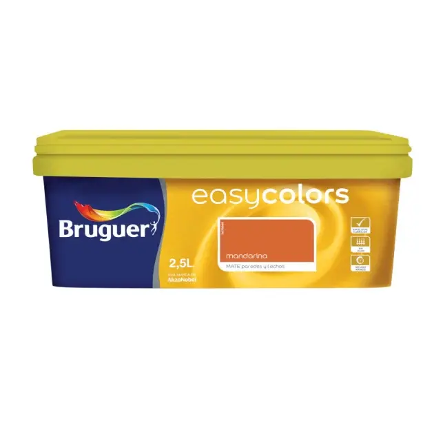 Pintura color easycolors mandarina 2,5l bruguer