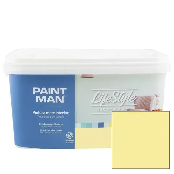 Pintura interior Lifestyle Nordic amarillo 4 L Paintman