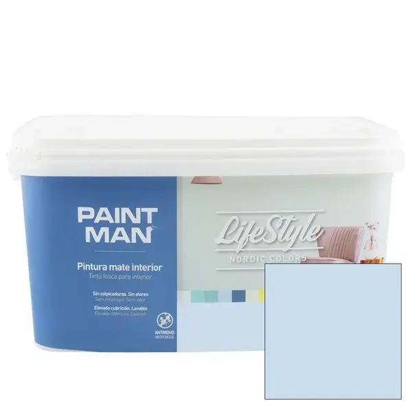 Pintura interior Lifestyle Nordic ice blue 4 L Paintman