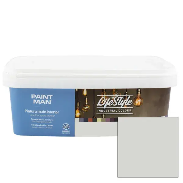 Pintura interior paintman lifestyle industrial gris acero 2,5l