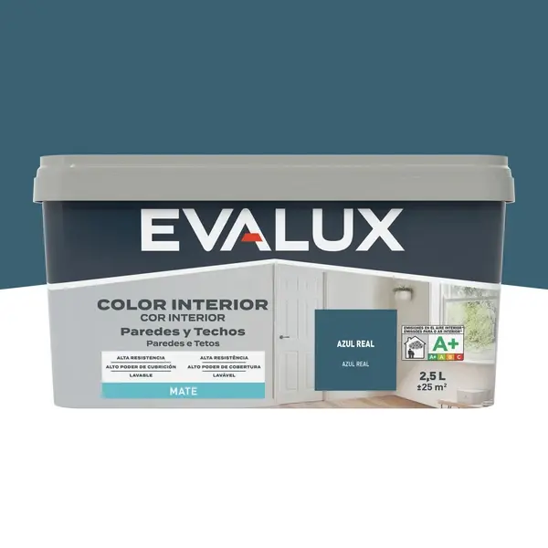 Pintura interior azul real 2,5 L Evalux