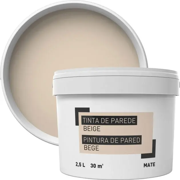 Pintura para paredes beige 2,5 l