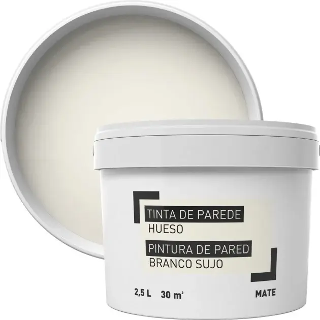 Pintura para paredes blanco roto 2,5 l
