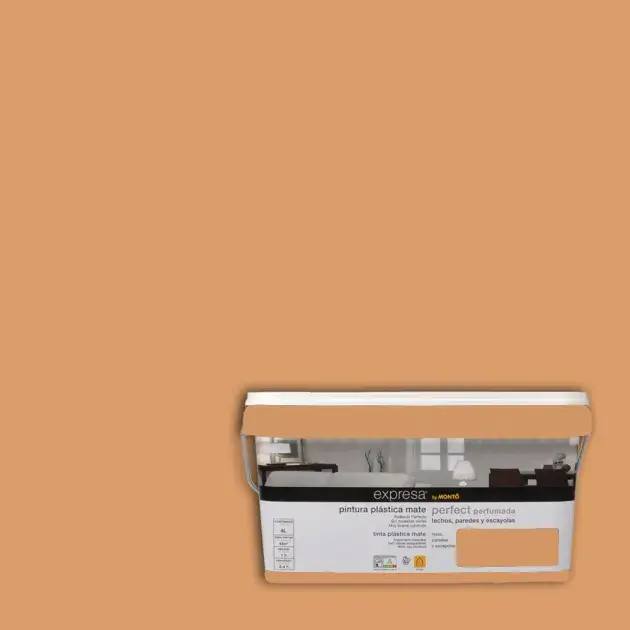 Pintura para paredes expresa siena natural 4 l