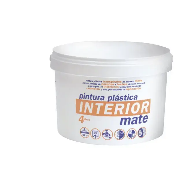 Pintura plastica blanca mate 4l
