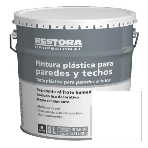 Pintura Blanco Luminoso Restora Profesional 8 L
