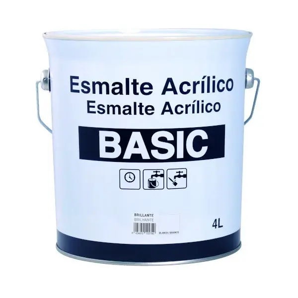 Esmalte acrílico brillante blanco 4 l