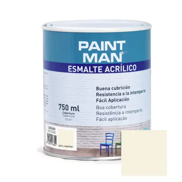 Esmalte acrílico satinado marfil 750 ml