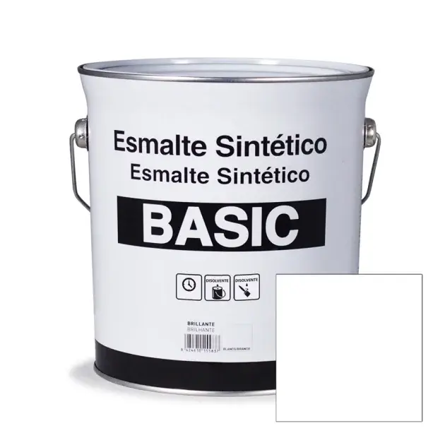 Esmalte sintético blanco brillante basic 4 l
