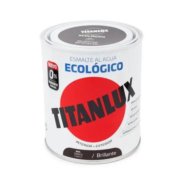 Esmalte titanlux ecológico brillante tabaco 750ml