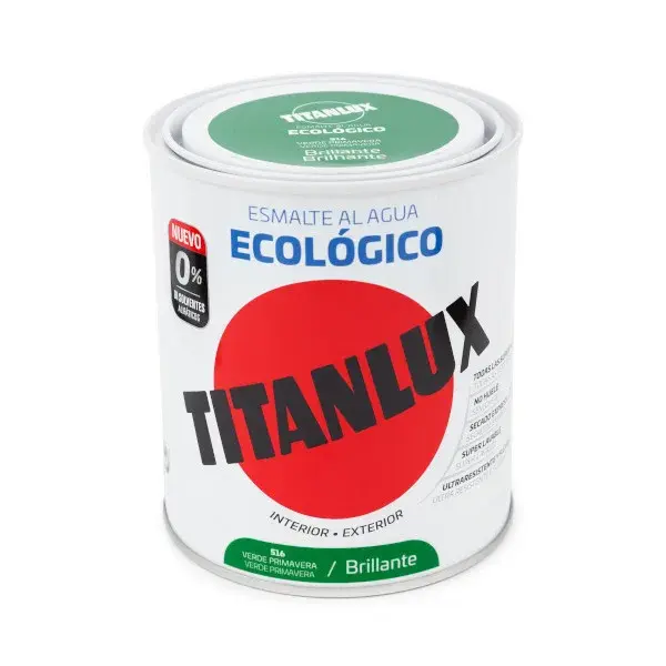 Esmalte titanlux ecológico brillante verde primavera 750ml