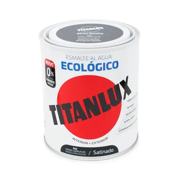 Esmalte titanlux ecológico satinado verde carruaje 750ml