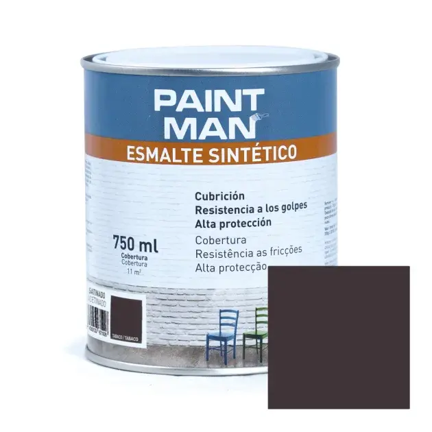 Esmalte sintético tabaco satinado paintman 750 ml