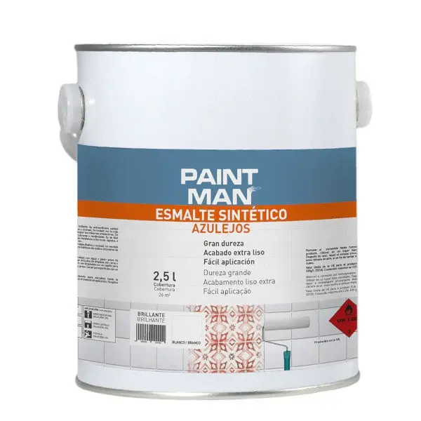 Esmalte azulejos blanco brillante 2,5l paintman