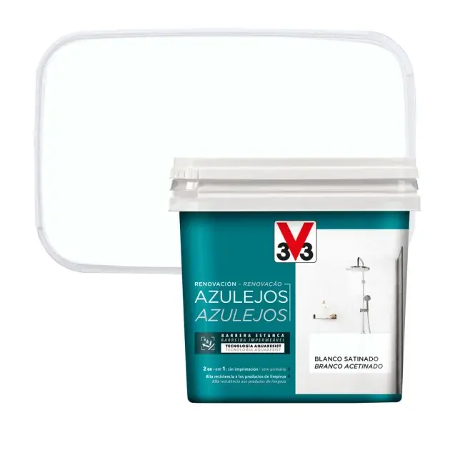 Pintura para azulejos y paneles blanco 750 ml v33