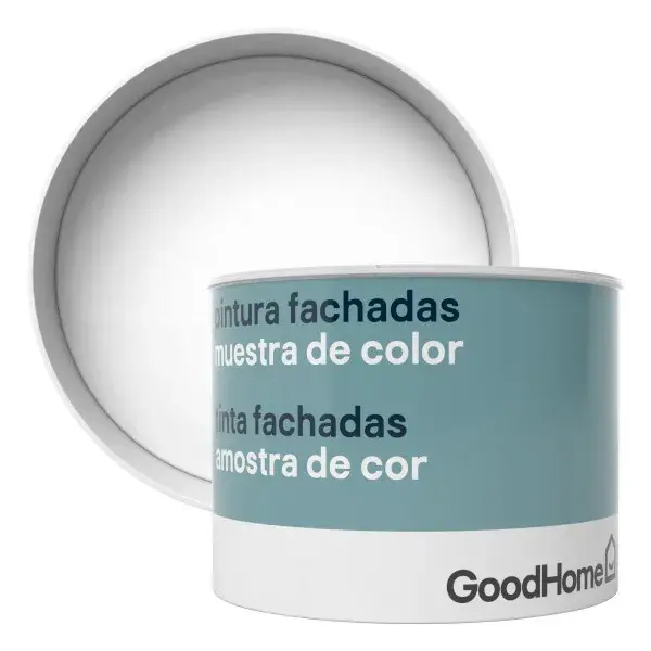Muestra pintura fachadas classic blanca 250 ml goodhome