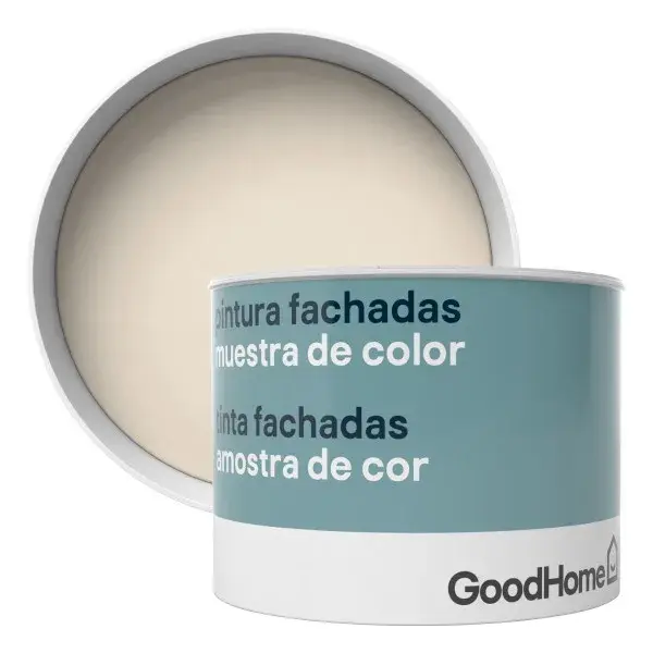 Muestra pintura fachadas classic magnolia 250 ml goodhome