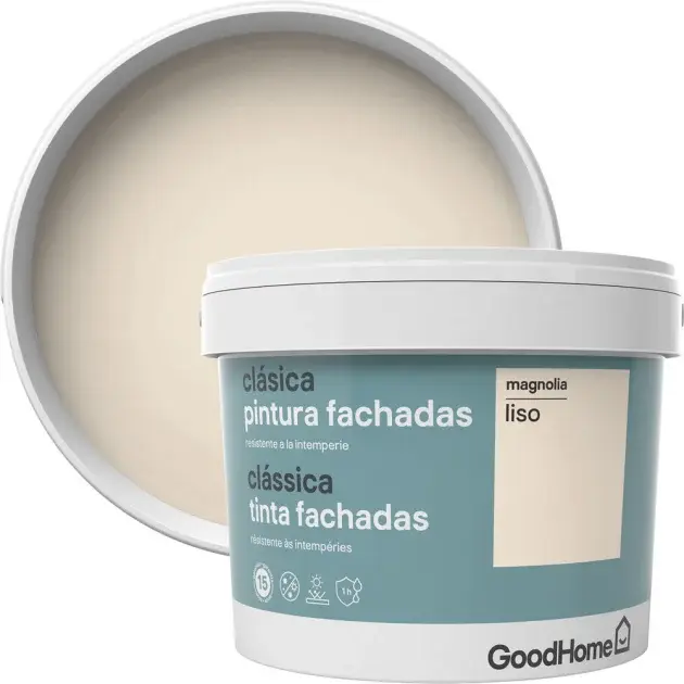 Pintura fachadas classic magnolia 10 l goodhome