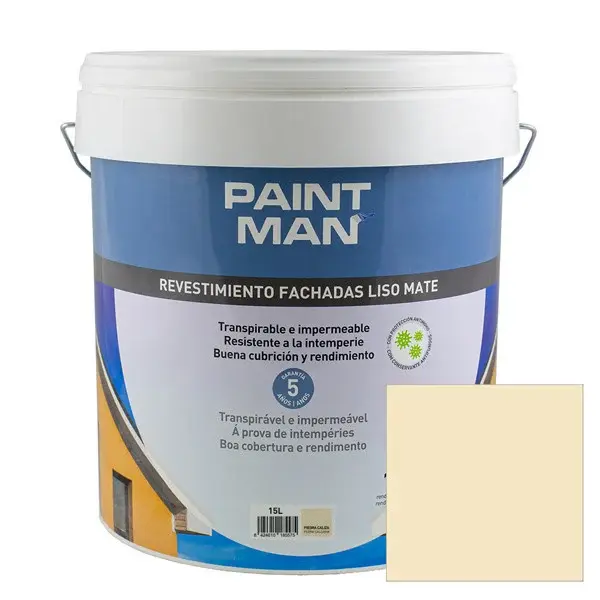 Revestimiento Fachadas Liso Mate Gris Mármol Paintman 15L