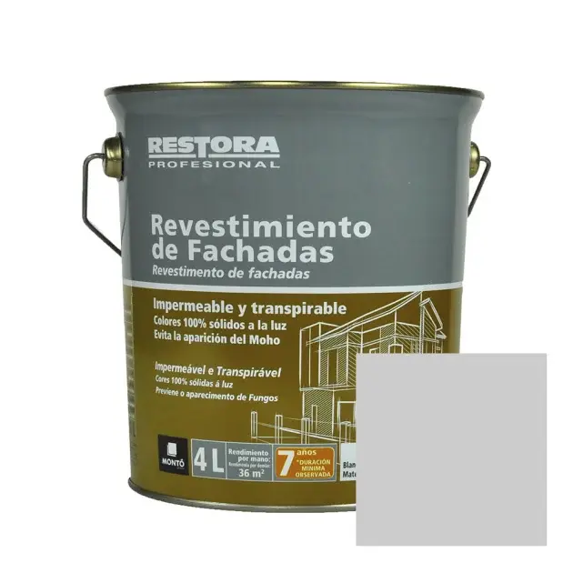 Revestimiento gris fachadas restora profesional 4 l