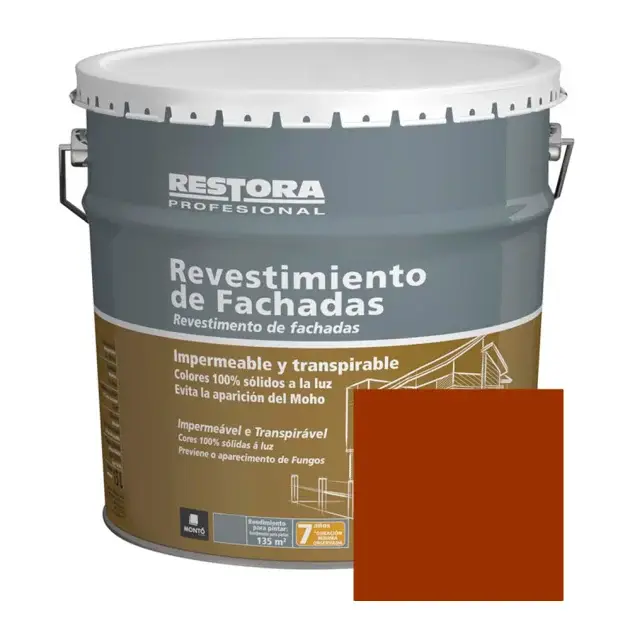 Revestimiento rojo inglés fachadas restora profesional 15 l