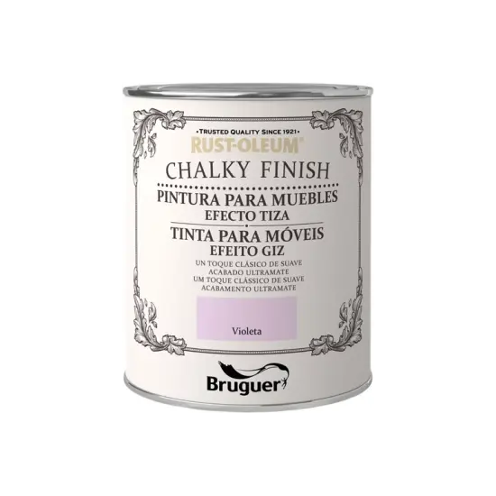Pintura la tiza chalky finish 750 ml (violeta) Bruguer