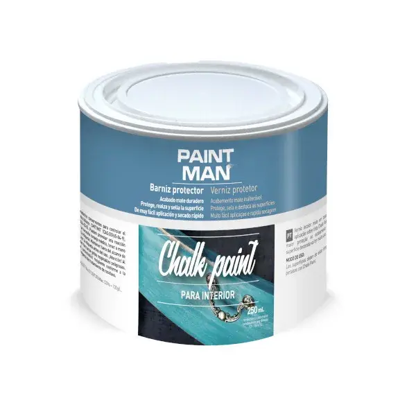 Barniz para acabado de muebles chalk paint incoloro 250 ml paintman