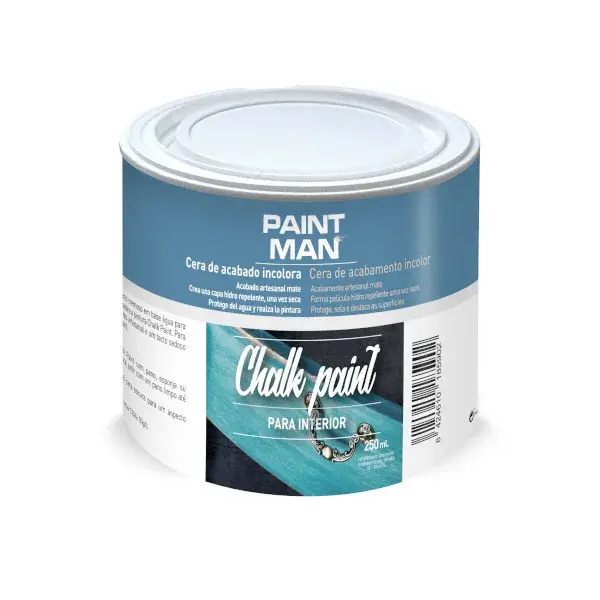 Cera para acabado de muebles chalk paint incoloro 250 ml paintman