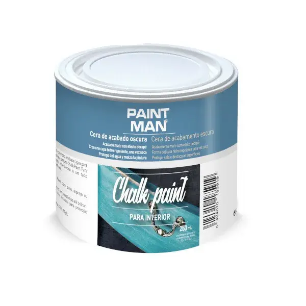 Cera para acabado de muebles chalk paint oscuro 250 ml paintman