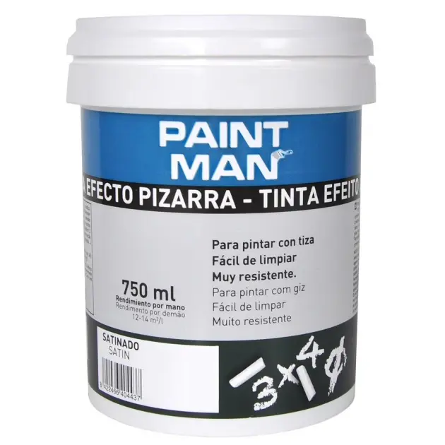 Pintura efecto pizarra negra paintman 750 ml
