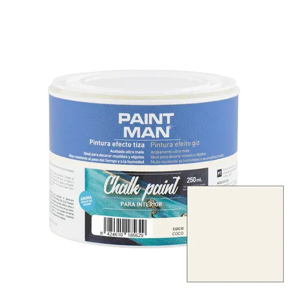 Pintura la tiza chalk paint coco 250ml paintman
