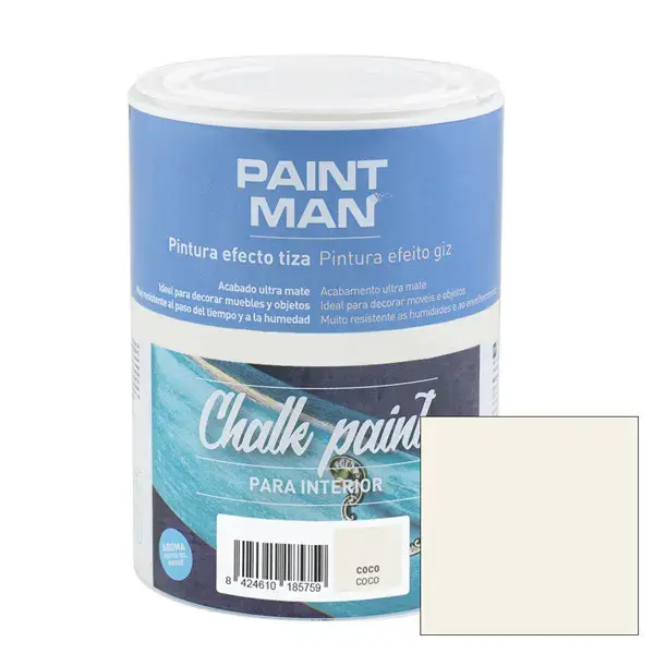 Pintura la tiza chalk paint coco 750ml paintman