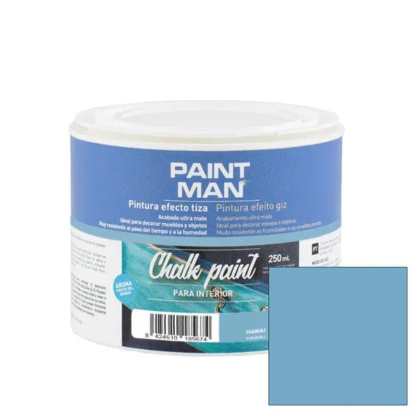 Pintura la tiza chalk paint hawai 250ml paintman