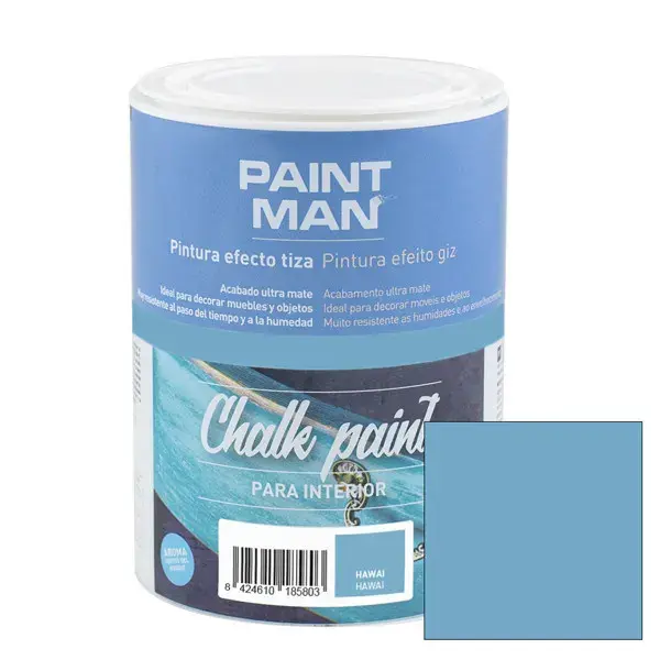 Pintura la tiza chalk paint hawai 750ml paintman