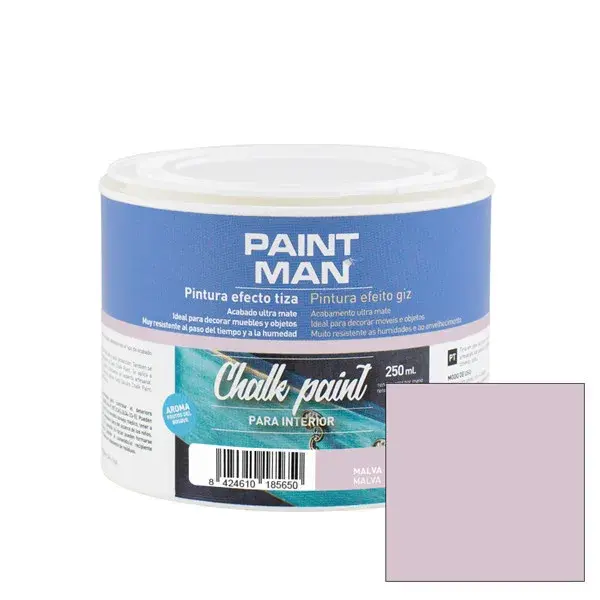 Pintura la tiza chalk paint malva 250ml paintman