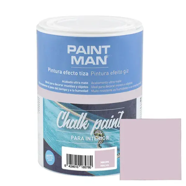 Pintura la tiza chalk paint malva 750ml paintman