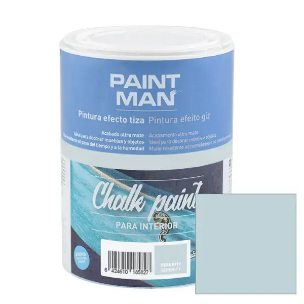 Pintura la tiza chalk paint serenity 750ml paintman