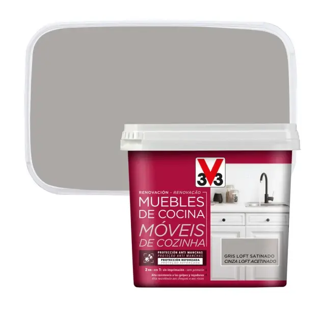 Pintura para armarios gris loft 750 ml v33
