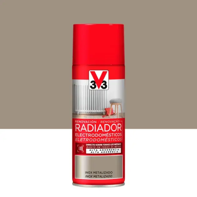 Pintura para emisores térmicos y electrodomésticos acero inoxidable 400 ml v33