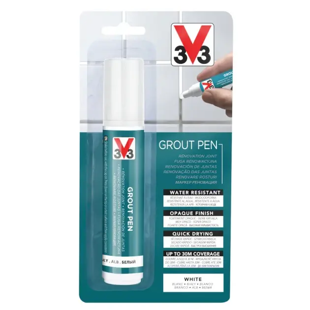 Rotulador de lechada blanco v33