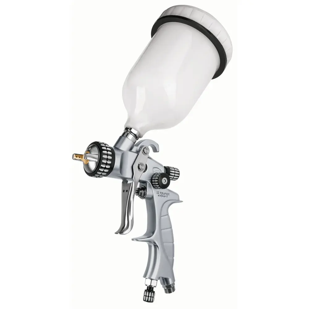 Alta Presión Pistola p/pintar gravedad LVMP,vaso plástico, 1.4 mm, Expert