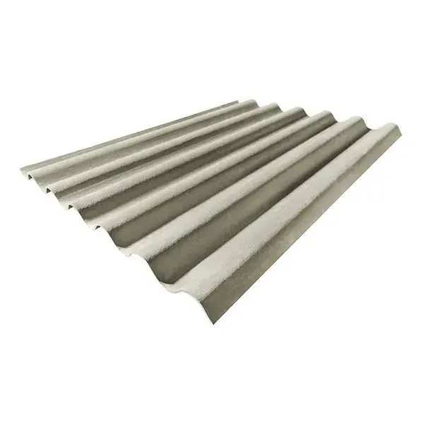 Placa de cobertura granonda de fibrocemento gris 2,5 x 1,10 m euronit