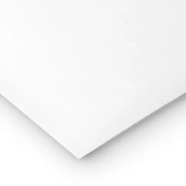 Placa polipropileno alveolar blanca 500 x 500 x 2,5 mm